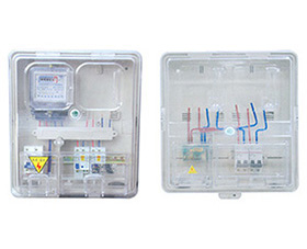 塑料智能单相二户电子式电表箱（卡）