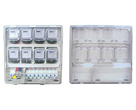 塑料智能单相八户电表箱（卡）